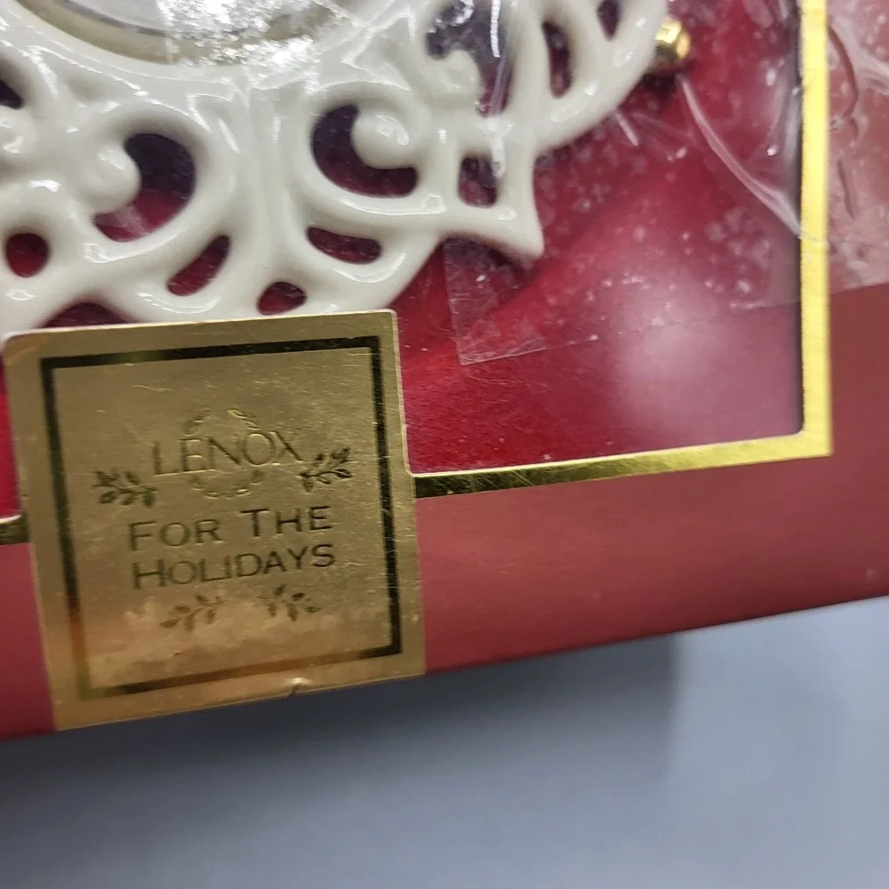 Vintage Lenox Snow Lights Porcelain Sparkle Votive Candle Holder Taiwan